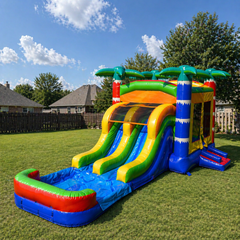 Rainbow Bounce House Combo