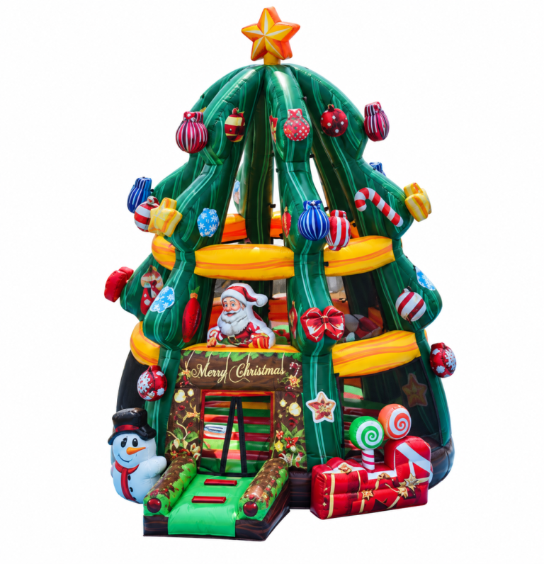 Christmas tree bounce house