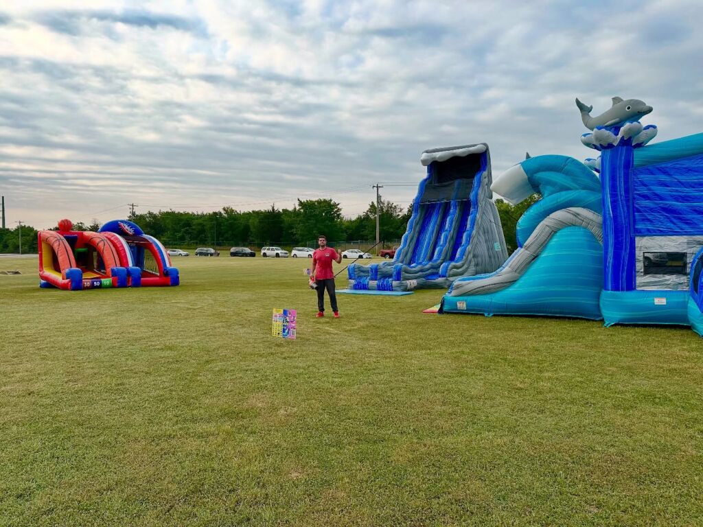 BISON inflatable rentals at Jefferson Union School in Tulsa